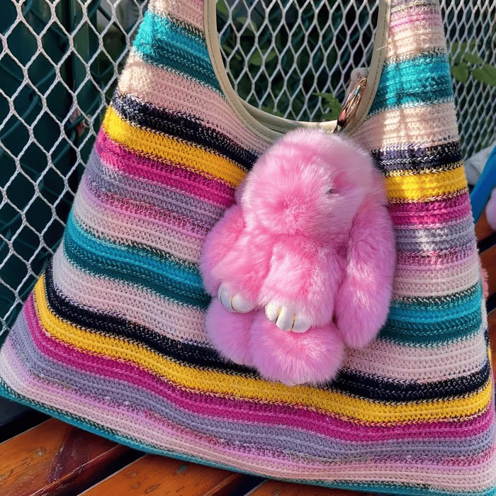 💕Buy 2 Get 20% OFF-🐰 Handmade Soft Bunny PomPom Charms (🎁Boxed Edition)