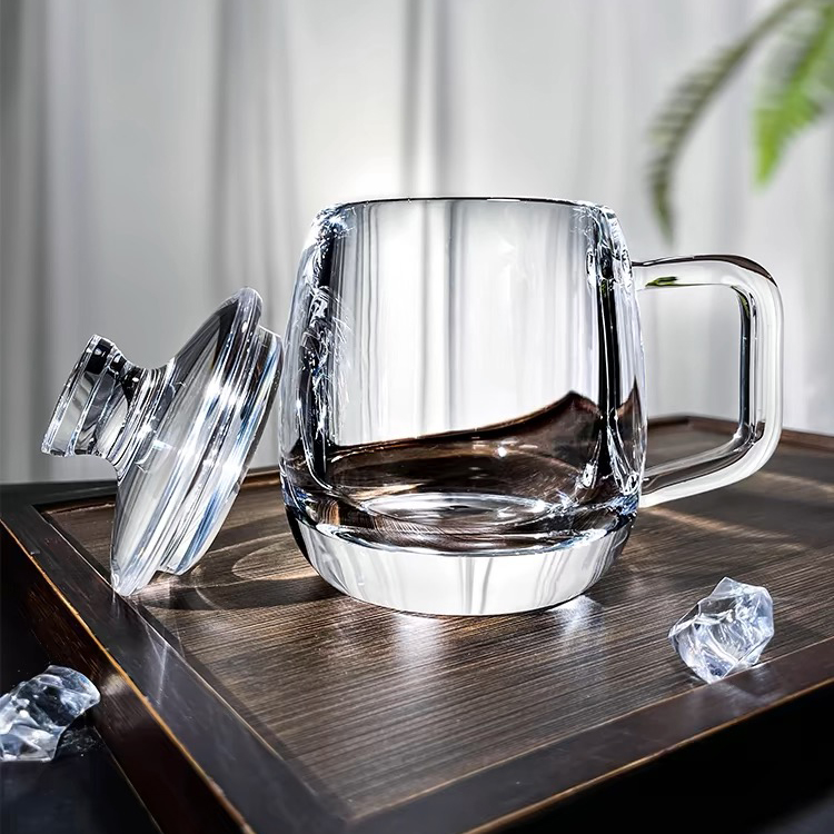 🔥Last Day Promotion - 70% OFF🔥Handmade Natural Quartz Crystal Transparent Tea Cup(10.8oz/320ml)