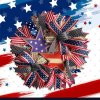 🏵100% Handmade American Patriotic Star Wreath(Mariana Smith Handmade®)
