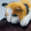 Plush cat headband