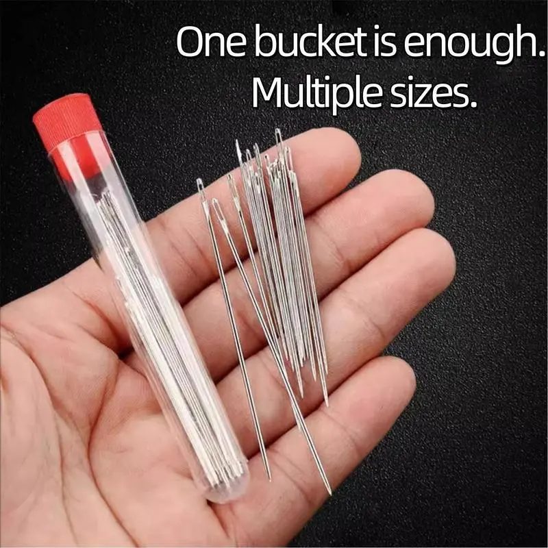 🎄Christmas-Sale 49%Off❤34PCS Big Eye Steel Needles Set🎁BUY MORE FREE MORE