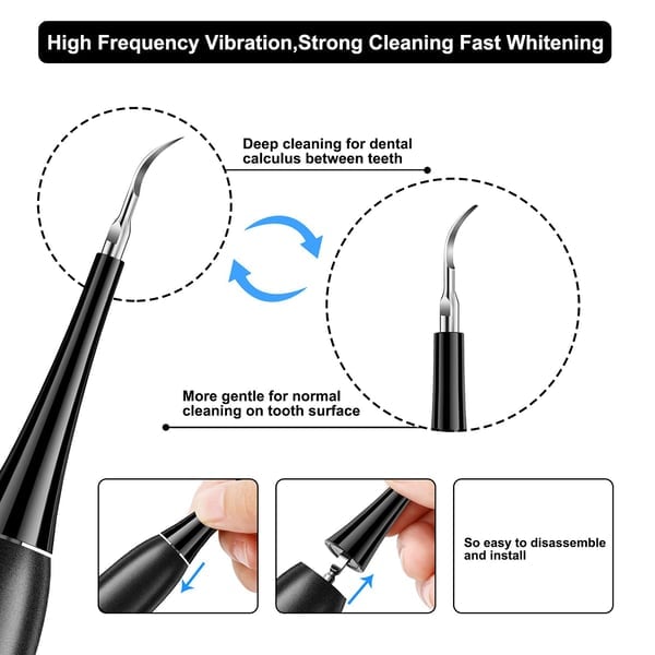 (🌲Early Christmas Sale- 50% OFF) Electric Ultrasonic tooth cleaner - Buy 2 Free Shipping