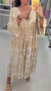 Women's V-neck Printed Casual Dress