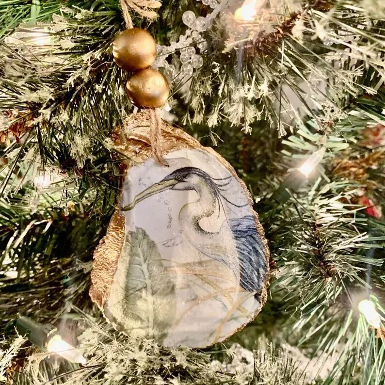 🌲Oyster Shell Christmas Ornament