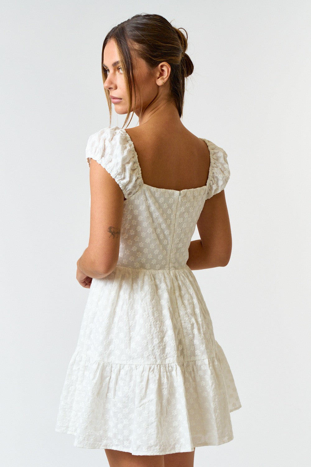 Eva Eyelet Babydoll Dress