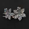 (Christmas Hot Sale- 49% OFF) Rhinestone Double Flower Hair Clip- Buy 4 Free Shipping