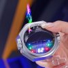 Cool Mecha Fingertip Gyro Decompression Dual Arc Lighter