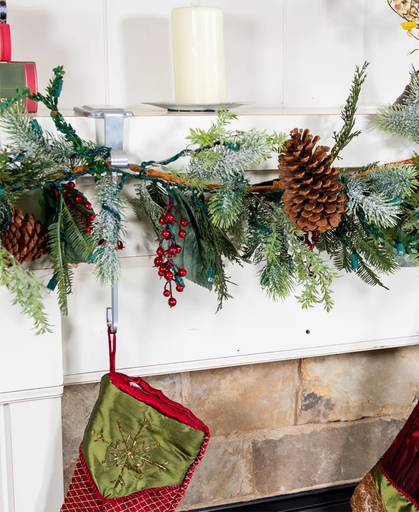 🎅🎄Early Christmas Promotion - 49% OFF 🎄2024 Heavy duty 2-in-1 garland and stocking hangers