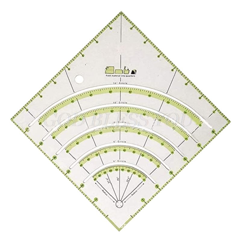 Circular cutting ruler