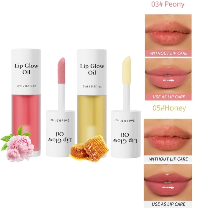 💋 Get the Perfect Pout✨ Tinted Lip Glow Oil - For Lush, Hydrated Lips with a Natural Glow! 💖