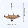 Umbrella Shaped Bird Feeder, Metal Garden Decoration for Hummingbirds, Bees, Butterfly