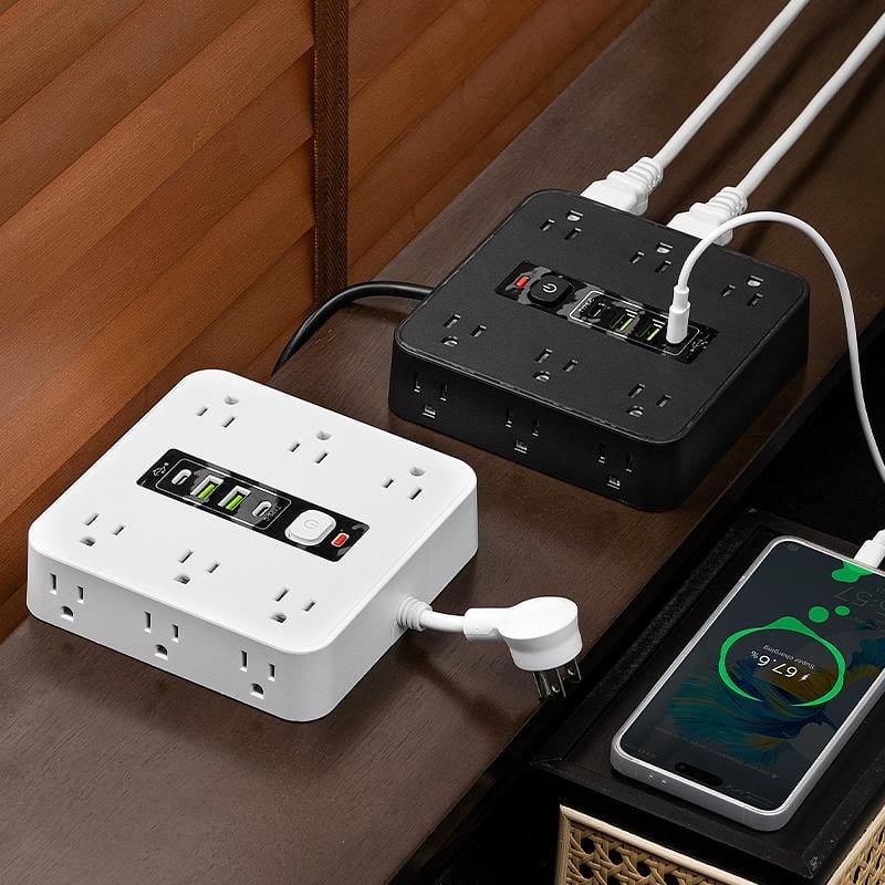 🔥Last Day Promotion 50% OFF🔥16-in-1 Power Strip with Switch & Surge Protection