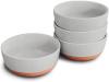 Set of 4 Porcelain Bowls, 25oz - Microwave, Dishwasher & Oven Safe for Soup, Cereal, etc.