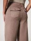 (🔥Last Day Promotion 50% OFF) Tummy Control Twill Cropped Wide Leg Pant - Free Shipping