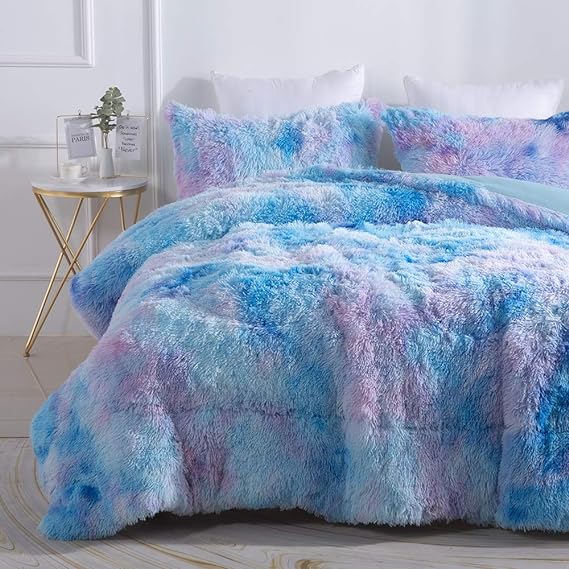 🌲CHRISTMAS HOT SALE - 50% OFF🎁Sully Blue Fluffy Silky Bed Sheet