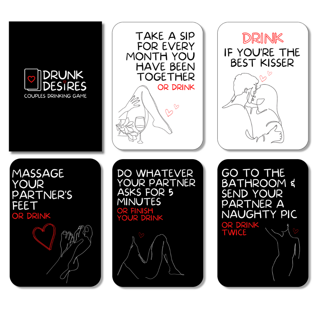 💞Drunk Desires Couples Card Game(50 Cards)