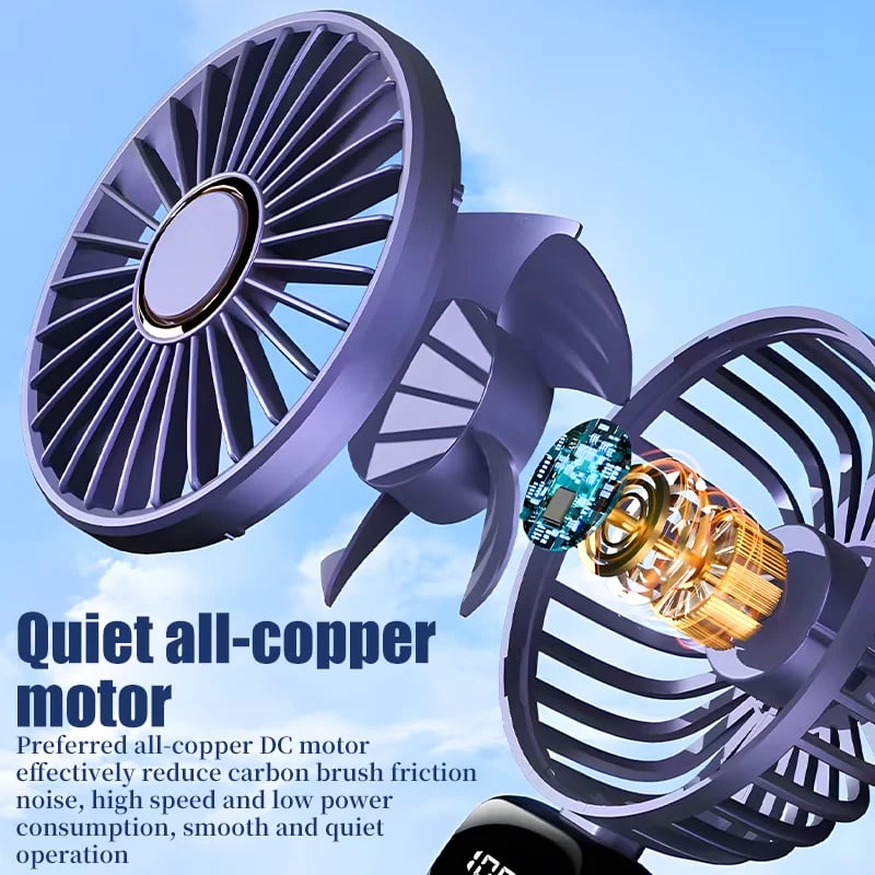 🔥Last Day Promotion 48% OFF-🎁- Foldable and Hangable Portable Rechargeable Mini Handheld Fan