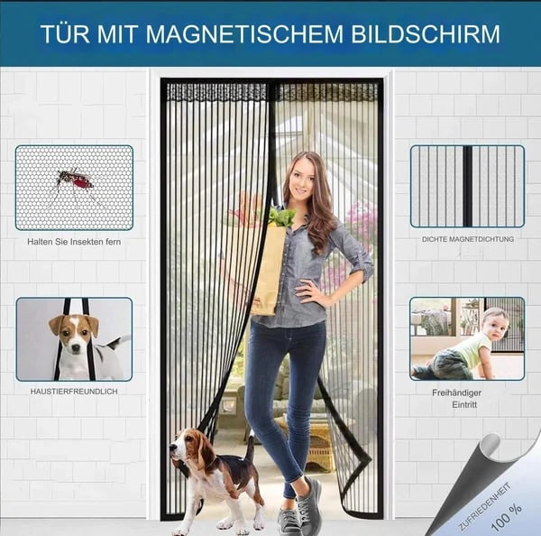 🔥Letzter Tag Verkauf 49% Rabatt 🔥Magnetische Fliegengittertür