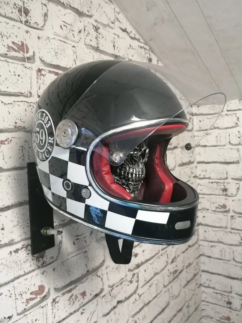 🔥LAST DAY SALE 49% OFF 🏴‍☠️Motorcycle helmet and jacket skull holder🎁BUY 2 FREE SHIPPING