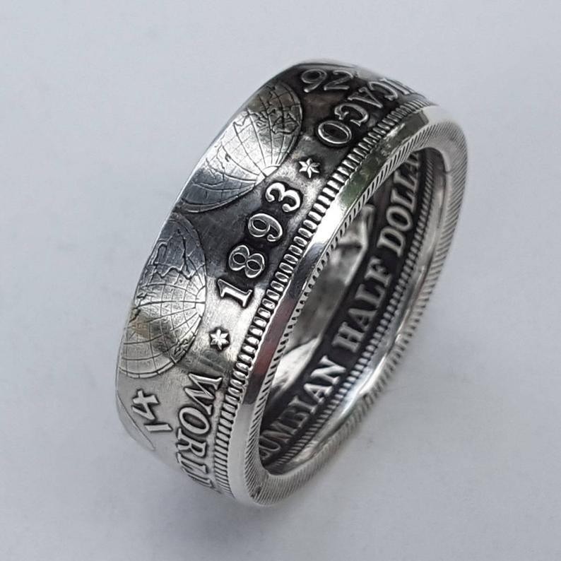 🎁 Classic Morgan Dollar Coin Ring