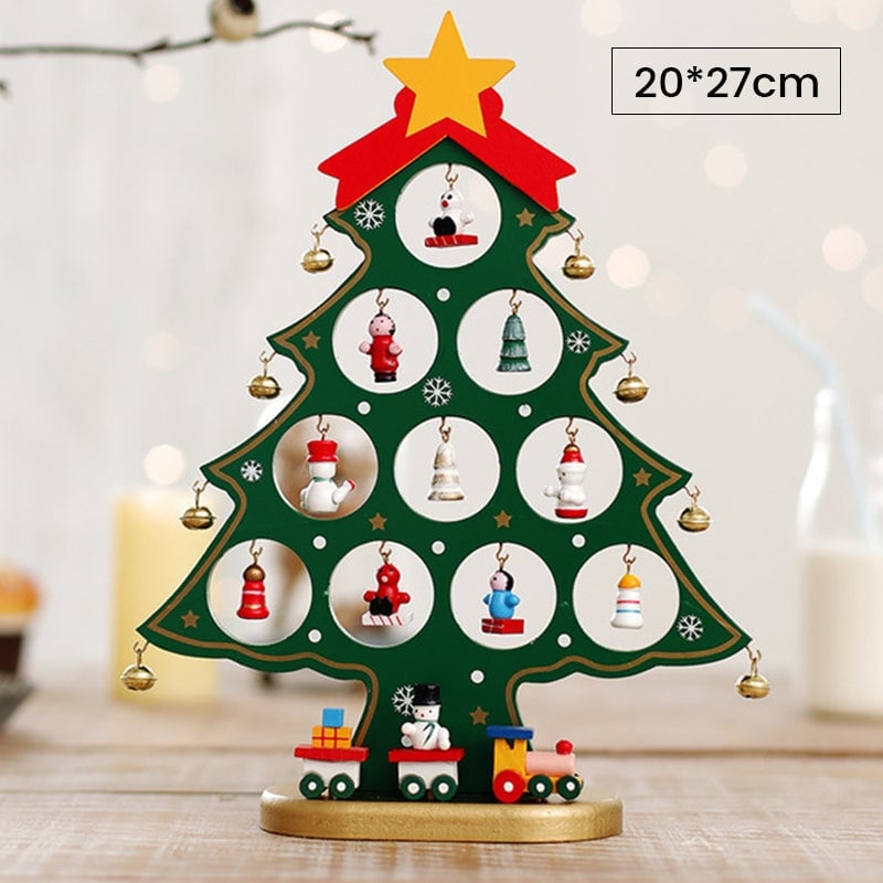 🔥Last Day Promotion 48% OFF-🎁-DIY Wooden Mini Christmas Tree Set🎅