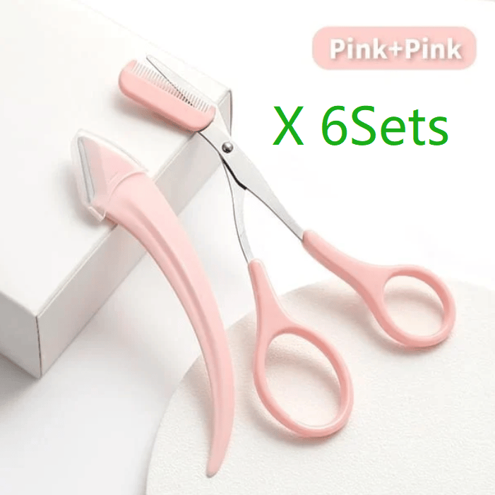 (🎄Early Christmas Sale) Eyebrow Trimmer Set🌙Eyebrow Scissors With Comb✂️(Each $7.3)