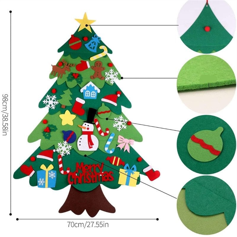 🌲Early Christmas Sale 50% Off🌲DIY Felt Christmas Tree Set