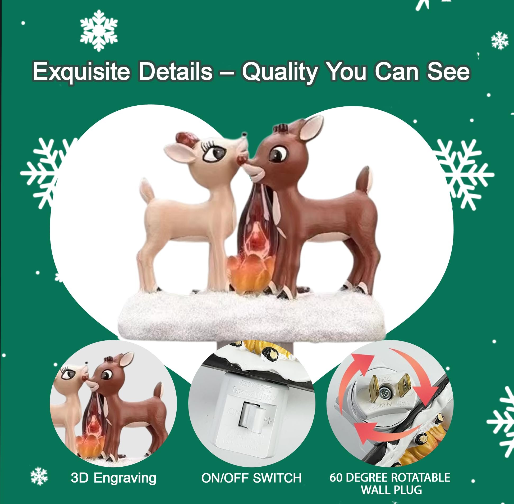 🎄 2025 Christmas Reindeer Nightlight – Cozy Holiday Glow