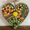 🎁Handmade Large Garden Mosaic Heart Decoration