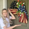 🏵100% Handmade Vintage American Flag Fallen Soldiers Memorial Rattan Wreath(𝐌𝐚𝐫𝐢𝐚𝐧𝐚 𝐒𝐦𝐢𝐭𝐡 𝐇𝐚𝐧𝐝𝐦𝐚𝐝𝐞®)
