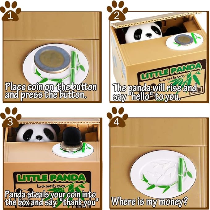 🔥Last Day 70% OFF🔥🐼Panda Bamboo Electric Piggy Bank