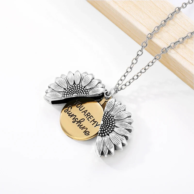 💖Valentine's Day Sale - 50%🌞YOU ARE MY SUNSHINE SUNFLOWER PENDANT NECKLACE