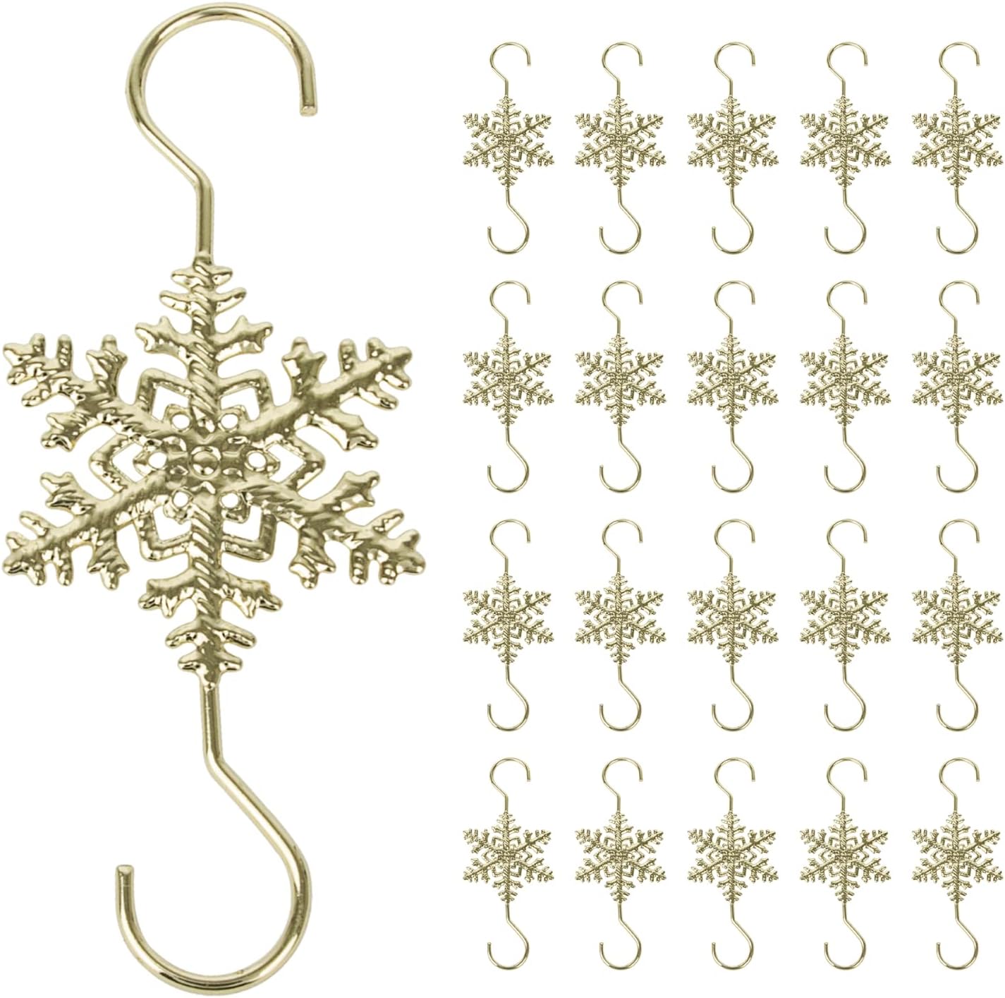 💥LAST DAY SALE 50% OFF💥Christmas S-Hooks with Snowflake(20pcs)