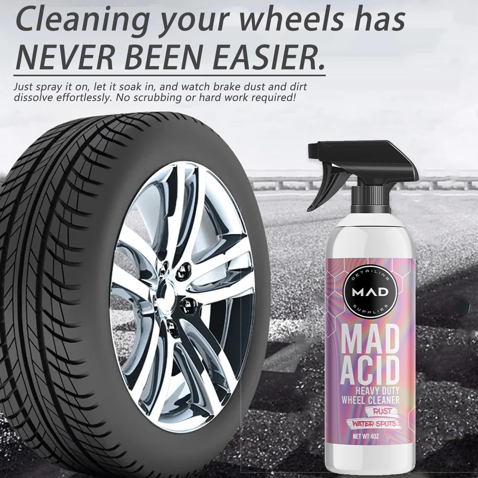 ⏰LAST DAY SALE 50% OFF💥Heavy Duty Wheel Rust and Stain Cleaner(8Oz)