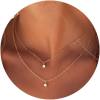 Tewiky Diamond Necklaces for Women, Dainty Gold Necklace 14k Gold Plated Long Lariat Necklace Simple Gold CZ Diamond Choker Necklaces for Women Trendy Gold Necklace Jewelry Gifts for Girls