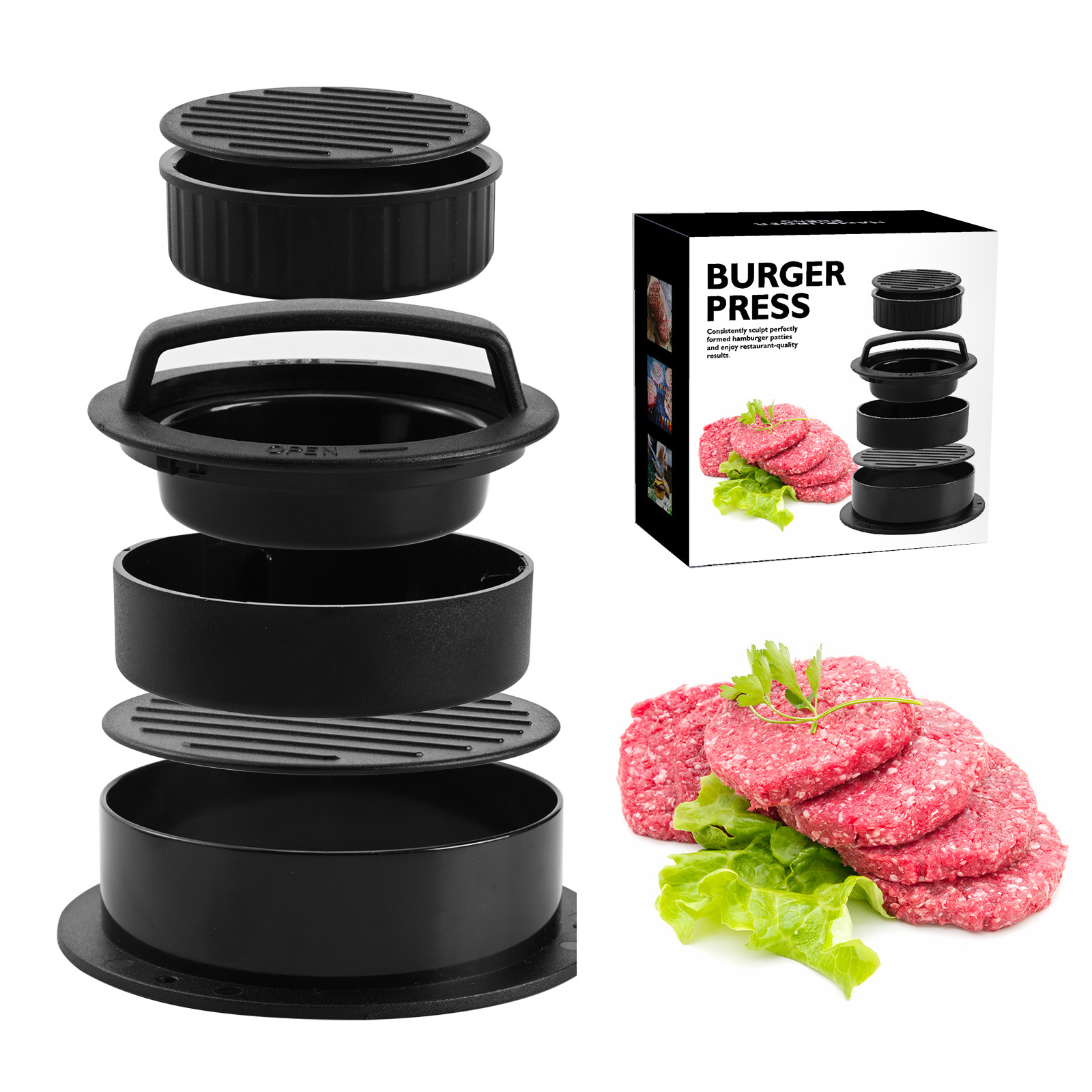 🔥Last Day Promotion - 50% OFF🔥3-in-1 Burger Press🔥Buy 2 items and save 10% off & Free Shipping