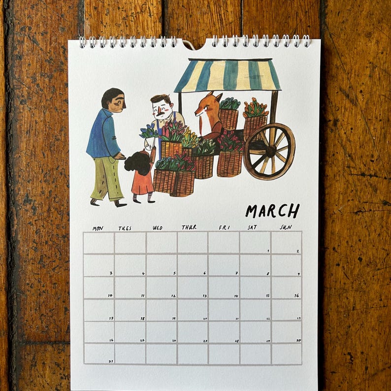 🔥Pre-sale 60% OFF🔥2025 Care Cartoon Illustration Calendar