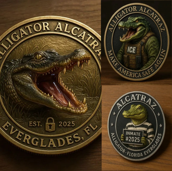 🏆Flash Sale 60% OFF - 🗽🐊Alligator Alcatraz Humor Collectible Coin