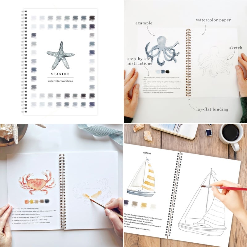 ⏰Children's Day Sale 60% OFF🖼️Beginner-Friendly💝Watercolor Workbook