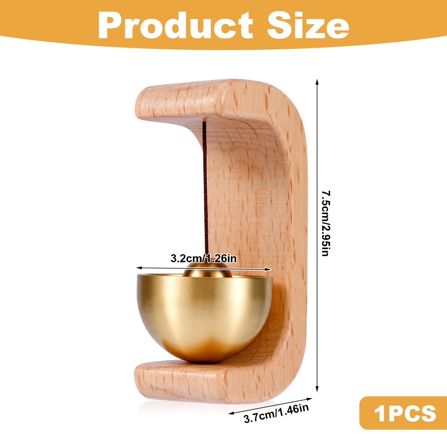 🔥Last Day Promotion 50% OFF🔥Magnetic Wooden Doorbell for All Materials