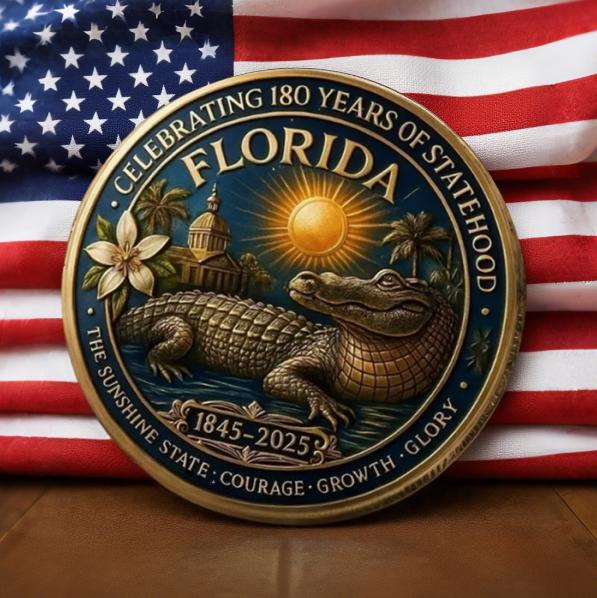 🏆Flash Sale 60% OFF - 🐊Florida 180th Anniversary 1845-2025 Coin