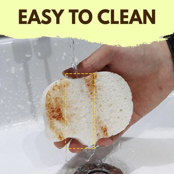 (🌲Early Christmas Sale- SAVE 48% OFF)Compressed Wood Pulp Sponge Wipe--buy 5 get 3 free & free shipping（8pcs）