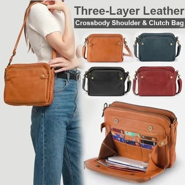 Last Day Promotion 48% OFF - 2023 New Crossbody Leather Shoulder Bags and Clutches