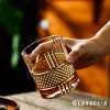 Gold Rim Old Fashioned Whiskey Glass