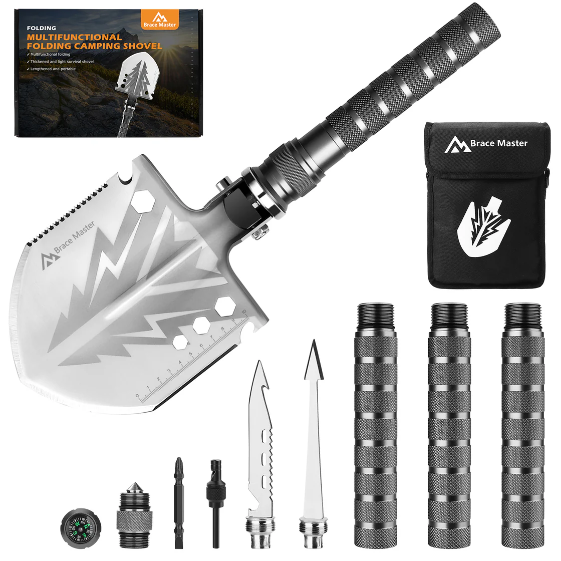 🔥Ultimate Multifunctional Survival Shovel，BUY 2 FREE SHIPPING