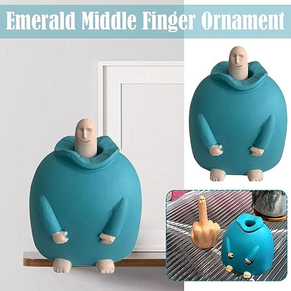 Middle Finger Up Ornaments Toy