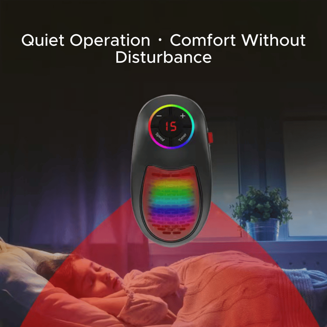 🎄TikTok Christmas Sale -70% OFF✨Remote Control Timing Color Lamp Heater🎅