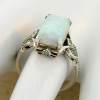 (🔥2023 HOT SALE-49% OFF)Vintage Inlaid Square Opal Ring-BUY 2 FREE SHIPPING