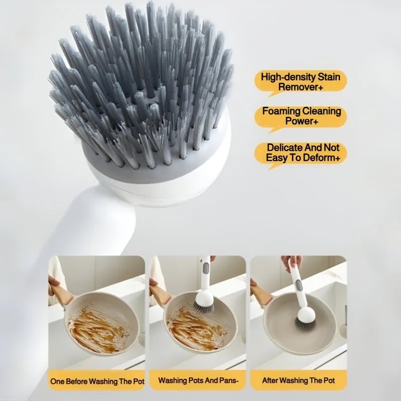 🔥Last Day Promotion 50% OFF🔥Kitchen Plus Liquid Pot Brush Long Handle