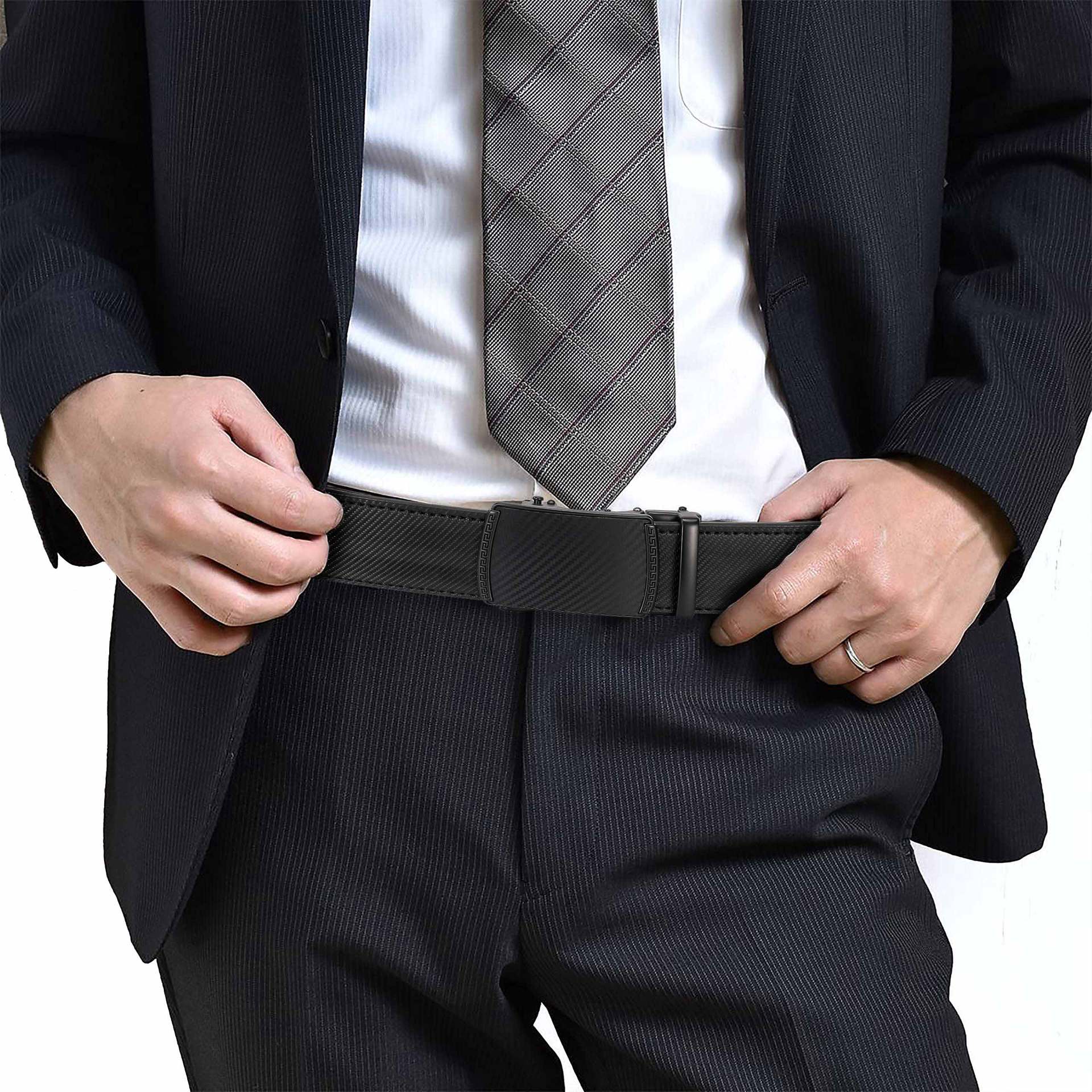 🔥Father's Day Sale 49% OFF - Leather Ratchet Belt With Adjustable Buckle